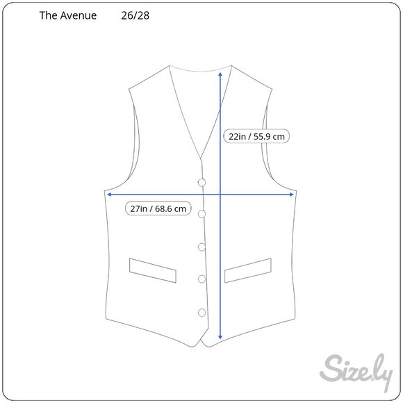 Vintage The Avenue Denim Vest Womens Size 26/28 Cotton Blue Jean Button Front - Picture 5 of 6